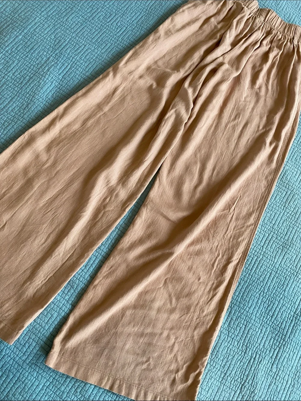 wild fable Wide-Leg High-Rise Pants in Light Brown